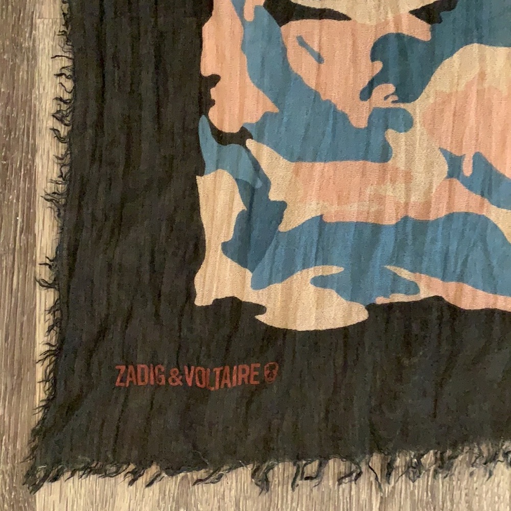 Zadig & Voltaire Camo Scarf - Picture 5 of 7